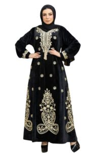عبايات استقبال خروج أسود (2)