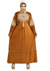 عبايات استقبال مطرزة بني (2)