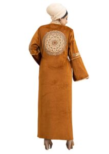 عبايات استقبال مطرزة بني