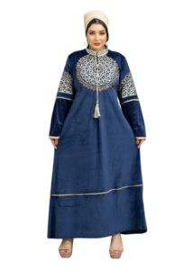 عبايات استقبال مطرزة كحلي