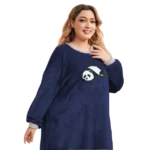 عبايا قطيفة بيج سايز كحلي