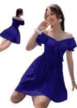 فستان بيتي بناتي ازرق
