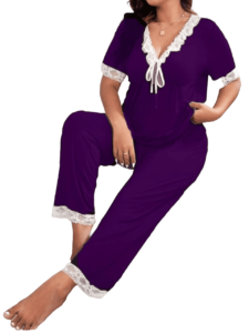 أجمل بيجامة صيفيه موف