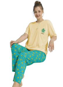 أحدث بيجامة للصيف فيروزي