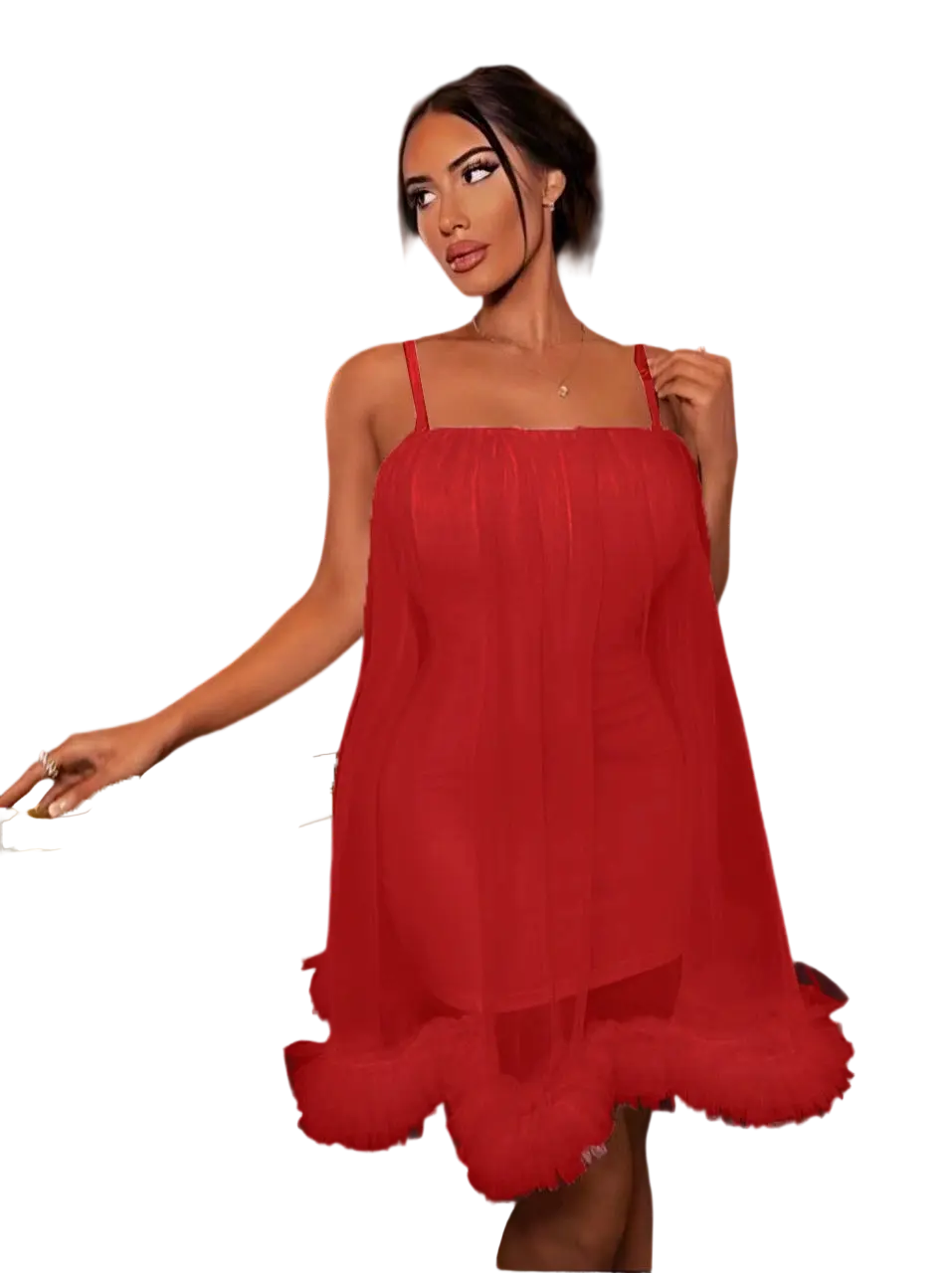 قميص نوم ليله الدخله احمر