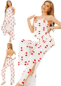احلي بيجامات بنات كبار أحمر