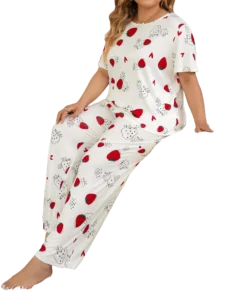 بيجامة نسائي ابيض (2)