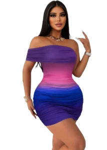 فساتين سهرة فخمة ازرق