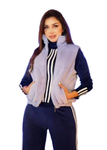 بجامة قطيفة خروج كحلي