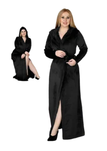 روب شتوي سادة بيج سايز اسود