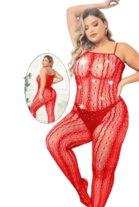 بدلة شبك حمرا خيوط