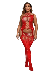 بدلة شبك حمراء