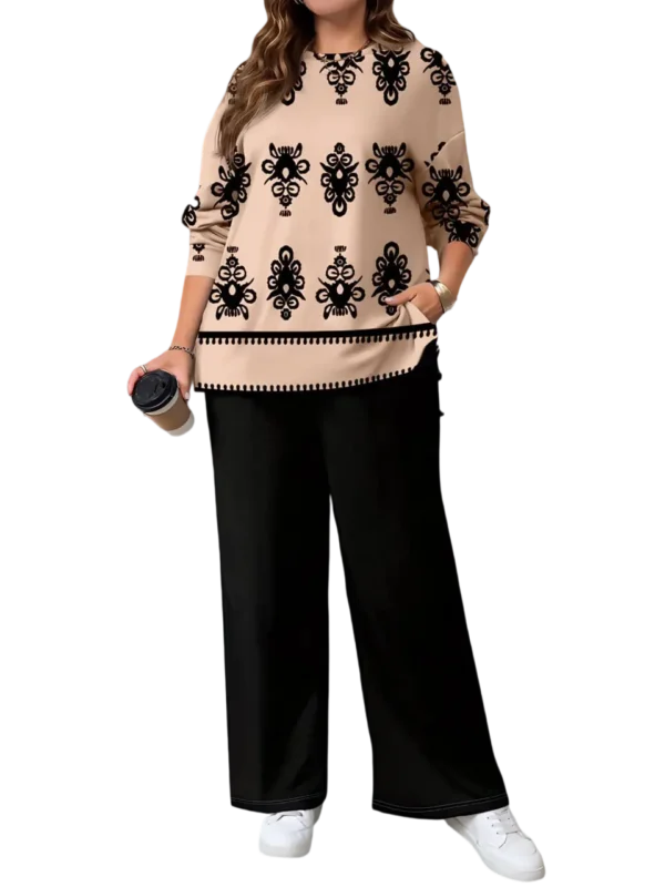 بيجامة بيج سايز واسعة كود 2502