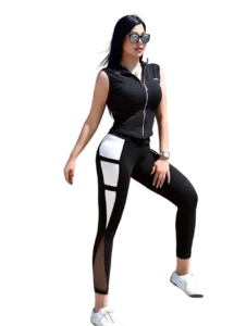 sport pyjamas اسود (4)