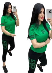 بجامة بناتي للعرايس اخضر