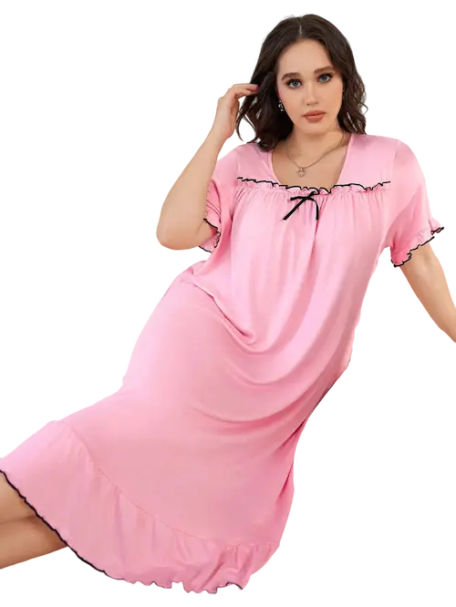 كاش مايوه قصير للبيت بينك (2) كاش مايوه قصير للبيت بينك (2)