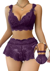 طقم داخلي حريمي موف