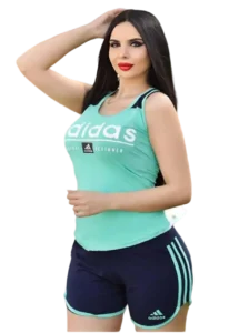 طقم شورت للعرايس فيروزي