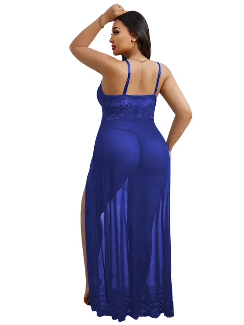 بيبي دول رقيق دانتيل ازرق (2) بيبي دول رقيق دانتيل كود 024