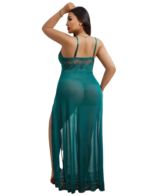 بيبي دول رقيق دانتيل بترولي (3) بيبي دول رقيق دانتيل كود 024