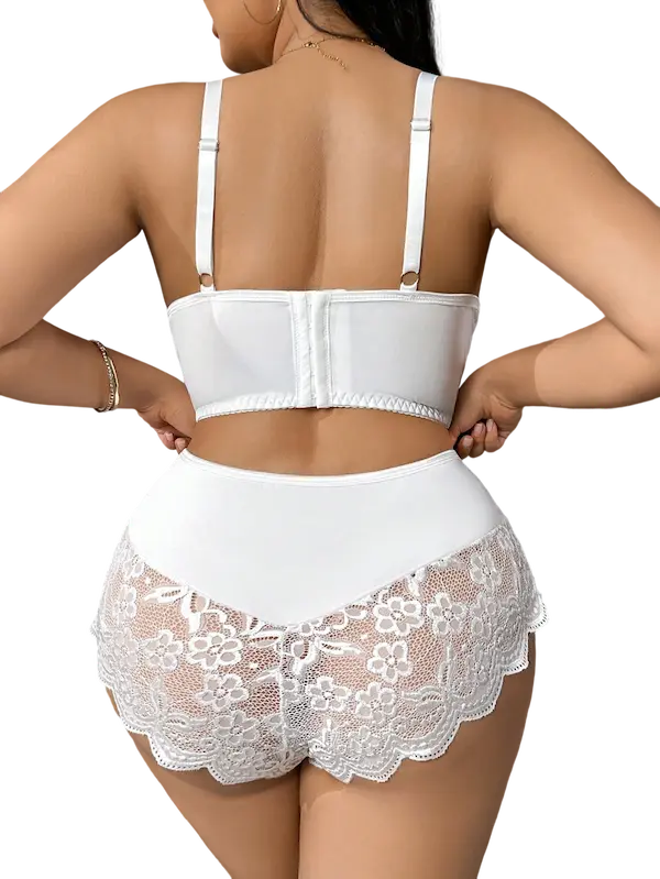 طقم داخلي عرايسي ابيض (2) طقم داخلي عرايسي كود 0272