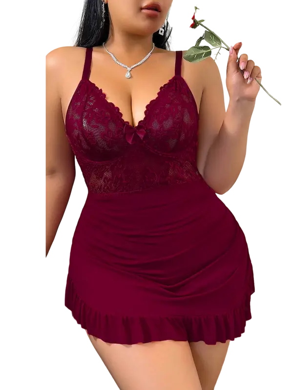 لانجري قصير وشفاف نبيتي (2) لانجري قصير وشفاف كود 1064