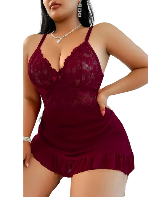 لانجري قصير وشفاف نبيتي (4) لانجري قصير وشفاف كود 1064