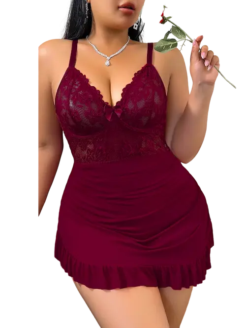 لانجري قصير وشفاف نبيتي (6) لانجري قصير وشفاف كود 1064