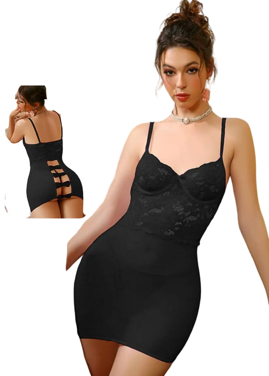 لانجري رقيق شفاف اسود لانجري رقيق شفاف كود 865