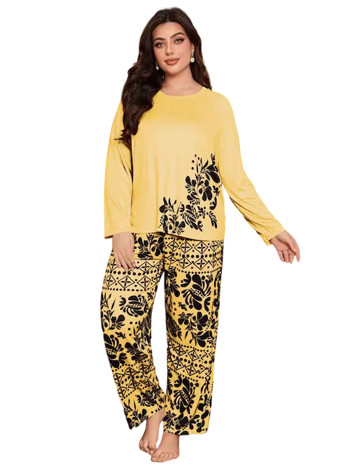 بجاما خريفي بيج سايز كود 2506