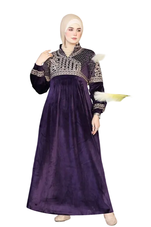 عبايات شتوي بيج سايز كود 1702-1701