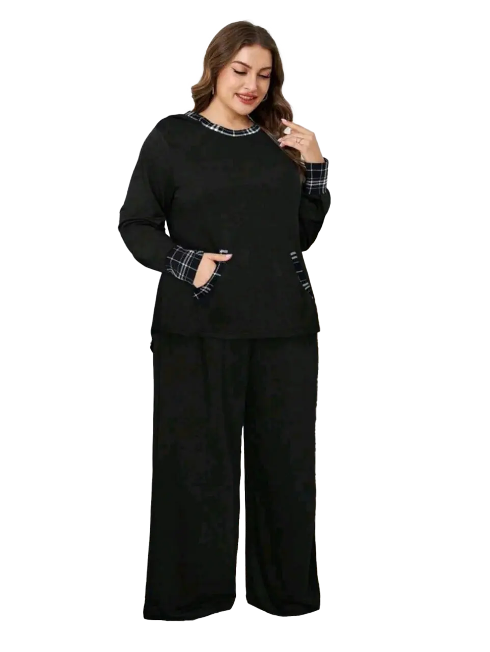 بجاما ميلتون شيك اسود (2) بجاما ميلتون شيك كود2515