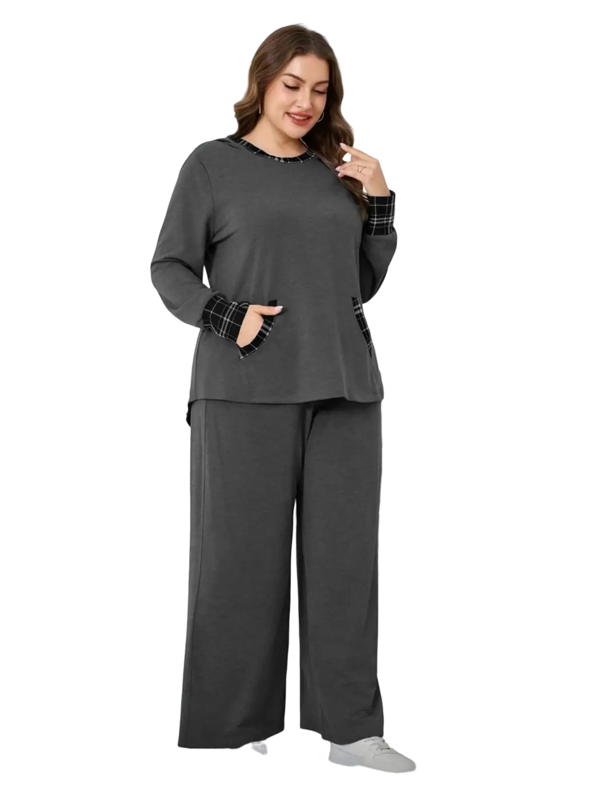 بجاما ميلتون شيك رصاصي بجاما ميلتون شيك كود2515