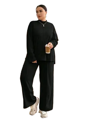 بجاما ميلتون واسعة اسود (2) بجاما ميلتون واسعة كود 2544