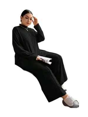 بجاما ميلتون واسعة اسود (3) بجاما ميلتون واسعة كود 2544