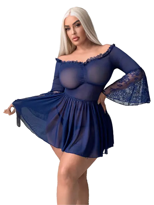 بيبي دول شفاف قصير (2) بيبي دول شفاف قصير كود 016