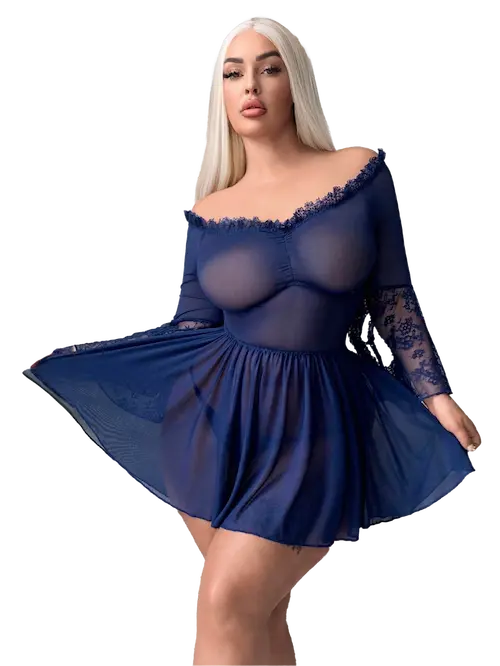 بيبي دول شفاف قصير كود 016