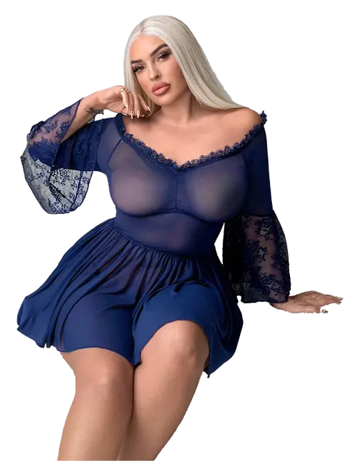 بيبي دول شفاف قصير (4) بيبي دول شفاف قصير كود 016