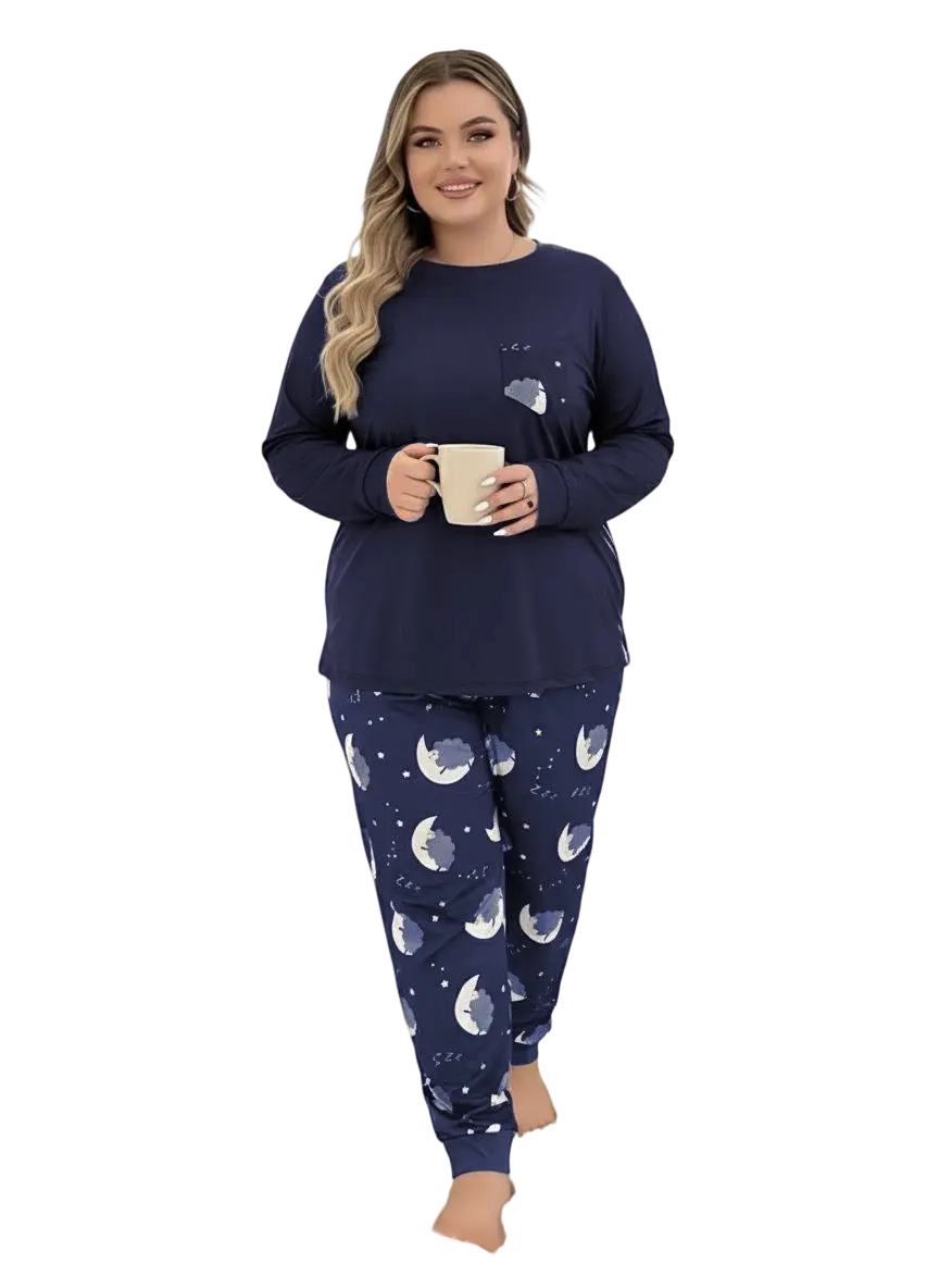 بيجامة خريفي كحلي بيجامة خريفي كحلي