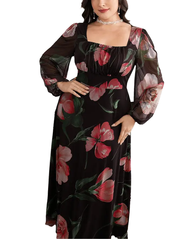 دريس مشجر واسع طويل احمر (5) دريس مشجر واسع طويل كود 0356