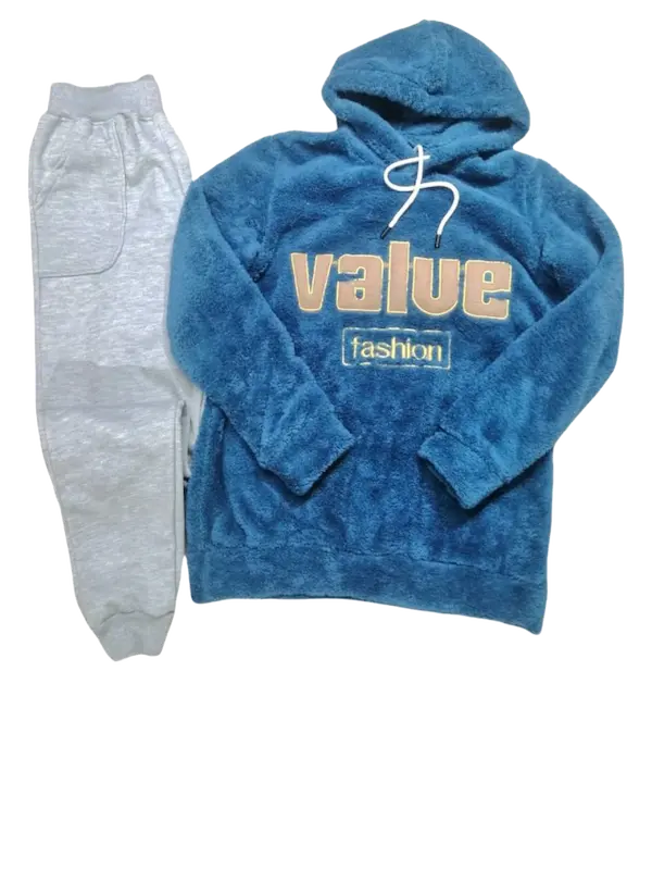 طقم بجامة شتوي فرو ناعم كود 108