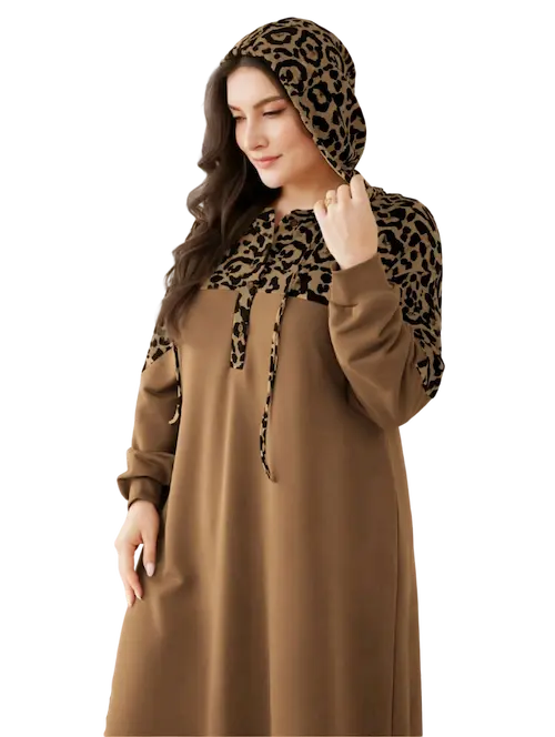 عباية واسعة شتوي بني (2)