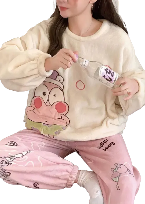 بجاما بناتي بشخصية بسيط (3) بجاما بناتي بشخصية بسيط كود 3170