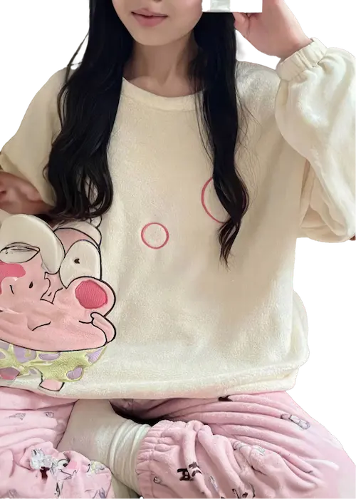 بجاما بناتي بشخصية بسيط (6) بجاما بناتي بشخصية بسيط كود 3170