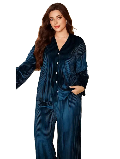 بجامات شتوي تقيلة بيج سايز بترولي (4) بجامات شتوي تقيلة بيج سايز كود 2517