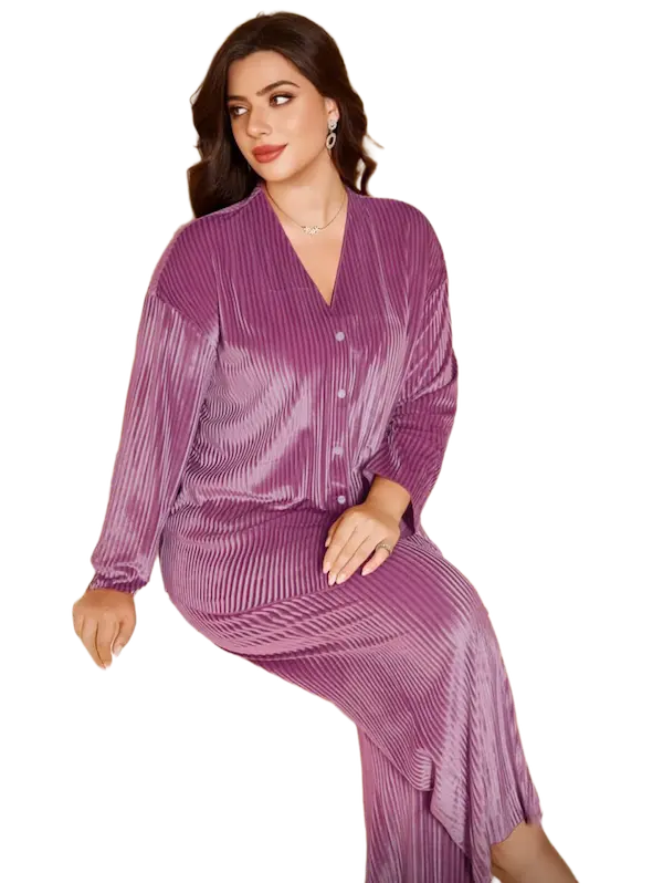 بجامات شتوي تقيلة بيج سايز كاشمير بجامات شتوي تقيلة بيج سايز كود 2517