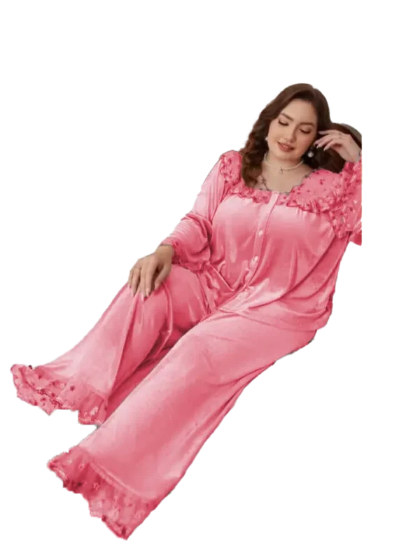 بجامات قطيفة للعرايس كود 2561