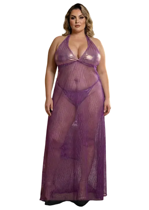 بيبي دول شفاف رقيق بيج سايز كود 0465