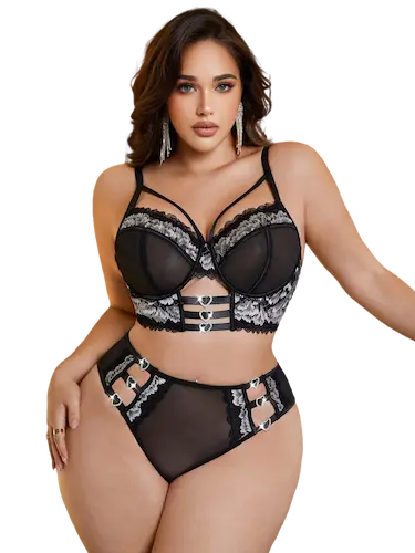 طقم شيك داخلي شفاف طقم شيك داخلي شفاف كود 0326