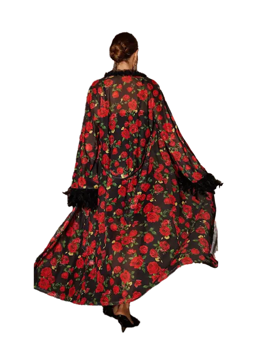 لانجري بروب شتوي فاخر احمر لانجري بروب شتوي فاخر كود 11203